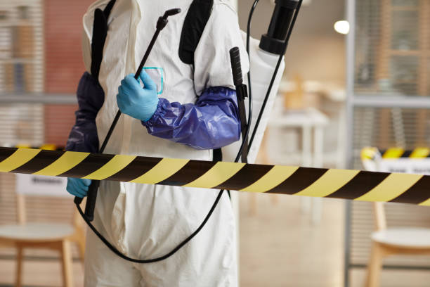 Professional Biohazard Cleanup technician working in Mascotte, FL